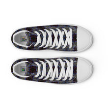 Load image into Gallery viewer, Men’s high top canvas shoes - CHOCOLATE BLUE