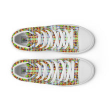 Load image into Gallery viewer, Men’s high top canvas shoes - CITY LIGHTS