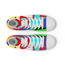 Load image into Gallery viewer, Men’s high top canvas shoes- SQ14-V1 - FLAMES