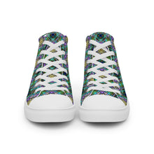 Load image into Gallery viewer, Men’s high top canvas shoes - PILLAR GREENYELLOW