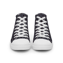 Load image into Gallery viewer, Men’s high top canvas shoes - CHOCOLATE BLUEBERRIES