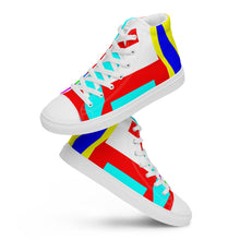 Load image into Gallery viewer, Men’s high top canvas shoes- SQ14-S1 - FLAMES