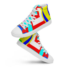 Load image into Gallery viewer, Men’s high top canvas shoes- SQ14-V1 - FLAMES