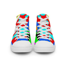 Load image into Gallery viewer, Men’s high top canvas shoes- SQ14-V1 - FLAMES