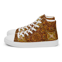 Load image into Gallery viewer, Men’s high top canvas shoes - GOLDS