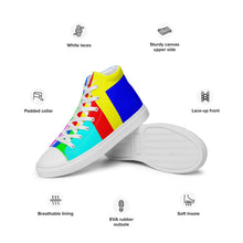 Load image into Gallery viewer, Men’s high top canvas shoes - SQA1-S1 - NXTOUS