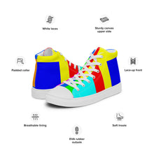 Load image into Gallery viewer, Men’s high top canvas shoes - SQA1-S1 - NXTOUS