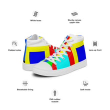 Load image into Gallery viewer, Men’s high top canvas shoes - SQA1-V1 - NXTOUS