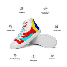 Load image into Gallery viewer, Men’s high top canvas shoes - SQA2-S1 - METEOR