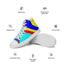 Load image into Gallery viewer, Men’s high top canvas shoes SQA4-S1 - EYE
