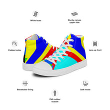 Load image into Gallery viewer, Men’s high top canvas shoes SQA4-S1 - EYE