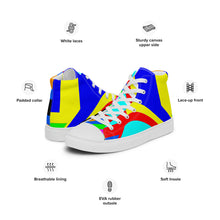 Load image into Gallery viewer, Men’s high top canvas shoes SQA4-V1 - EYE