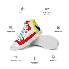 Load image into Gallery viewer, Men’s high top canvas shoes- SQ12-S1 - SMOKE