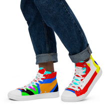 Load image into Gallery viewer, Men’s high top canvas shoes- SQ12-V1 - SMOKE