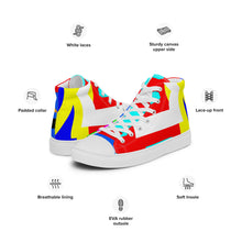 Load image into Gallery viewer, Men’s high top canvas shoes- SQ12-V1 - SMOKE
