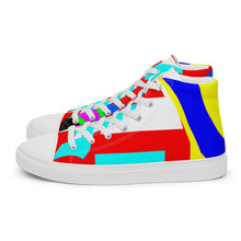 Load image into Gallery viewer, Men’s high top canvas shoes- SQ13-S1 - POD