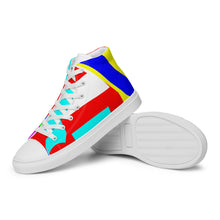 Load image into Gallery viewer, Men’s high top canvas shoes- SQ13-S1 - POD
