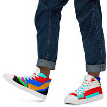 Load image into Gallery viewer, Men’s high top canvas shoes- SQ13-S1 - POD