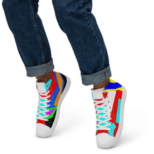 Load image into Gallery viewer, Men’s high top canvas shoes- SQ13-S1 - POD