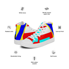 Load image into Gallery viewer, Men’s high top canvas shoes- SQ13-S1 - POD