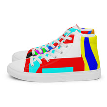 Load image into Gallery viewer, Men’s high top canvas shoes- SQ14-S1 - FLAMES
