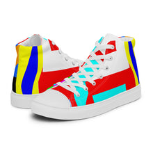 Load image into Gallery viewer, Men’s high top canvas shoes- SQ14-S1 - FLAMES