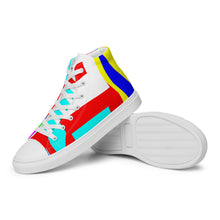 Load image into Gallery viewer, Men’s high top canvas shoes- SQ14-S1 - FLAMES