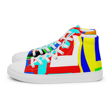 Load image into Gallery viewer, Men’s high top canvas shoes- SQ14-V1 - FLAMES