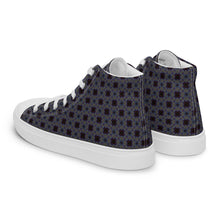 Load image into Gallery viewer, Men’s high top canvas shoes - CHOCOLATE BLUEBERRIES
