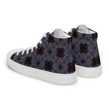 Load image into Gallery viewer, Men’s high top canvas shoes - CHOCOLATE BLUE