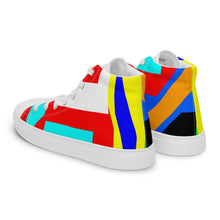 Load image into Gallery viewer, Men’s high top canvas shoes- SQ14-S1 - FLAMES
