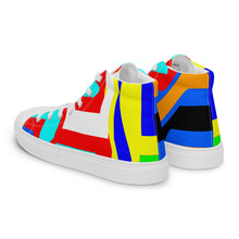 Load image into Gallery viewer, Men’s high top canvas shoes- SQ14-V1 - FLAMES