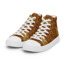 Load image into Gallery viewer, Men’s high top canvas shoes - GOLDS