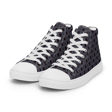 Load image into Gallery viewer, Men’s high top canvas shoes - CHOCOLATE BLUEBERRIES