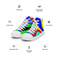 Load image into Gallery viewer, Men’s high top canvas shoes SQA4-V1 - EYE