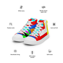 Load image into Gallery viewer, Men’s high top canvas shoes- SQ12-V1 - SMOKE