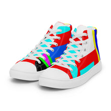 Load image into Gallery viewer, Men’s high top canvas shoes- SQ14-S1 - FLAMES