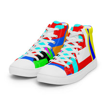 Load image into Gallery viewer, Men’s high top canvas shoes- SQ14-V1 - FLAMES