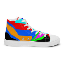 Load image into Gallery viewer, Men’s high top canvas shoes- SQ13-S1 - POD
