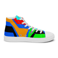 Load image into Gallery viewer, Men’s high top canvas shoes- SQ14-V1 - FLAMES