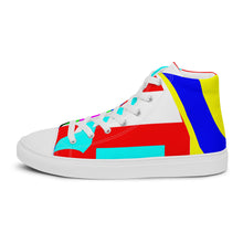 Load image into Gallery viewer, Men’s high top canvas shoes- SQ13-S1 - POD
