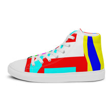 Load image into Gallery viewer, Men’s high top canvas shoes- SQ14-S1 - FLAMES