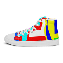 Load image into Gallery viewer, Men’s high top canvas shoes- SQ14-V1 - FLAMES