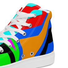 Load image into Gallery viewer, Men’s high top canvas shoes- SQ14-V1 - FLAMES