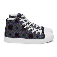 Load image into Gallery viewer, Men’s high top canvas shoes - CHOCOLATE BLUE