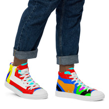 Load image into Gallery viewer, Men’s high top canvas shoes- SQ12-V1 - SMOKE