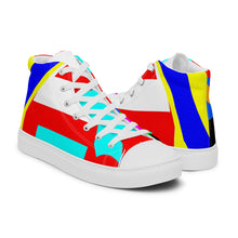 Load image into Gallery viewer, Men’s high top canvas shoes- SQ13-S1 - POD