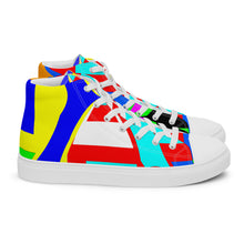 Load image into Gallery viewer, Men’s high top canvas shoes- SQ13-V1 - POD