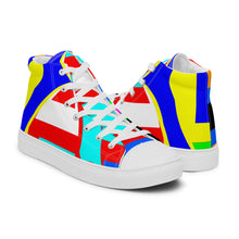 Load image into Gallery viewer, Men’s high top canvas shoes- SQ13-V1 - POD