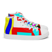 Load image into Gallery viewer, Men’s high top canvas shoes- SQ14-S1 - FLAMES